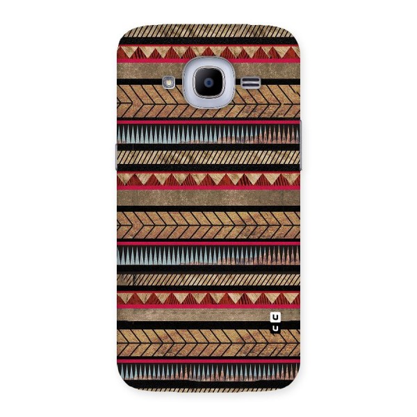 Red Indie Pattern Back Case for Samsung Galaxy J2 2016
